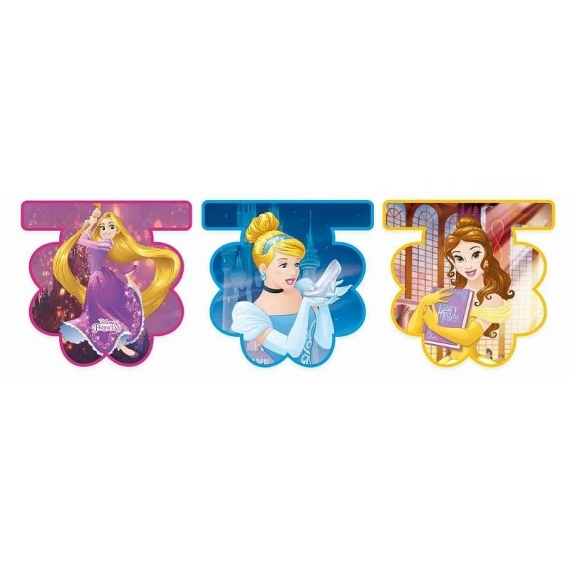 FESTONE PRINCIPESSE BANDIERINE IN PLASTICA 2,3 MT