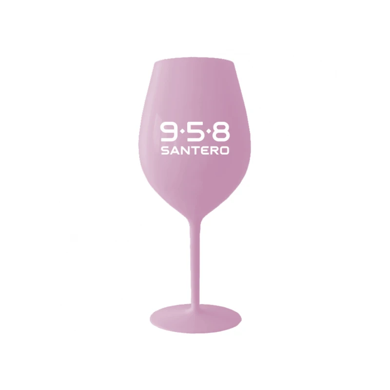Bicchiere Santero 958 rosa a forma di calice