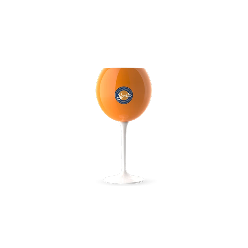 Bicchiere Santero 958 Calice Spritz arancione a forma di baloon