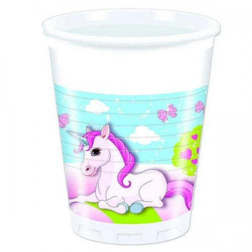 BICCHIERE UNICORNO 8 PZ