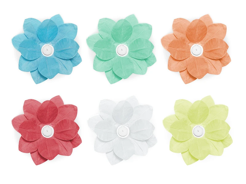 LANTERNA GALLEGGIANTI MULTICOLOR 29 CM 6 PZ
