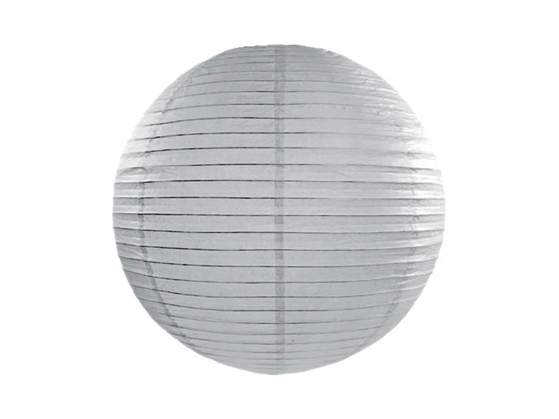LANTERNA CINESE CARTA ARGENTO 25 CM 1 PZ