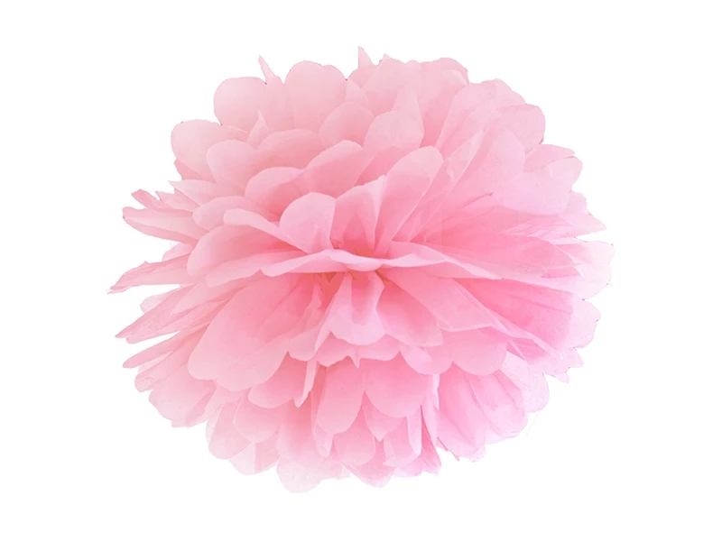 POM POM DI CARTA ROSA 35 CM