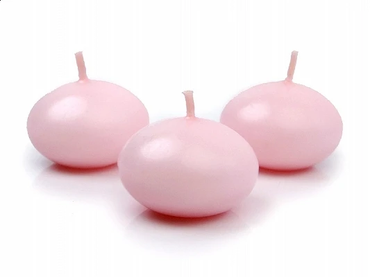 CANDELA GALLEGGIANTE ROSA DIAMETRO 4 CM 50 PZ