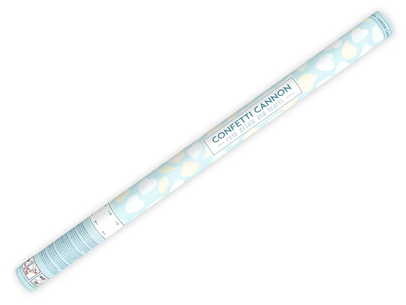 cannone spara coriandoli petali bianchi