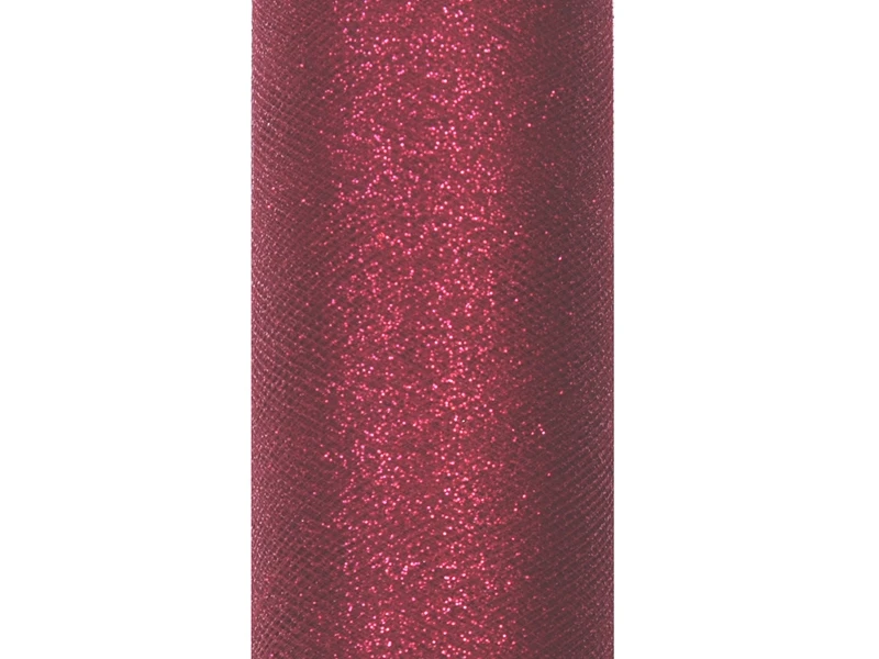 TULLE BORDEAUX A BOBINE DA 25 METRI X 3 METRI