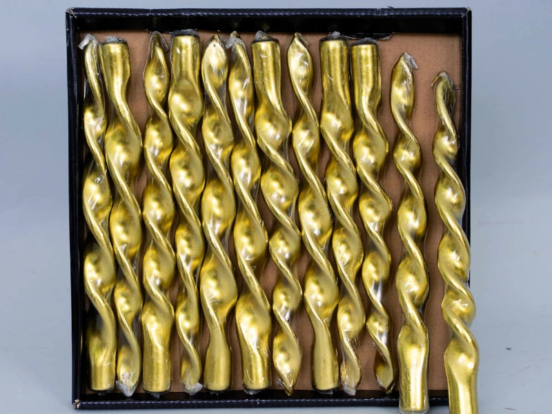 "NATALE" candela oro cm 26