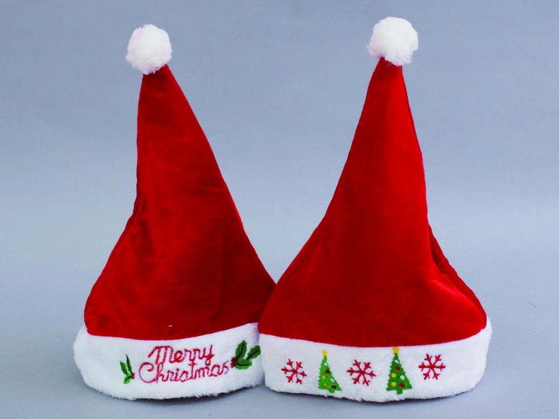 "NATALE" Cappello merry xmas rosso cm.28x38h 2 modelli assortiti