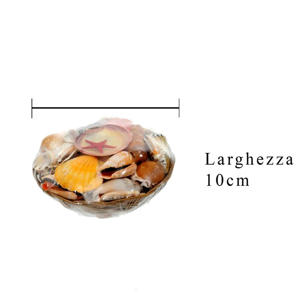 OGGETTISTICA MARE cesto conchiglie 10 cm