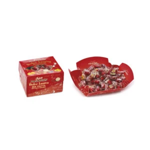 CONFETTI VASSOIO LAUREA ROSSO ALLA FRUTTA INCARTATO SINGOLARMANTE 500 GR