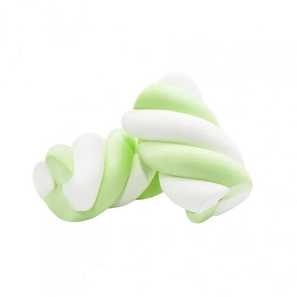 MARSH MALLOW TRECCIA BIANCO E VERDE 1 KG