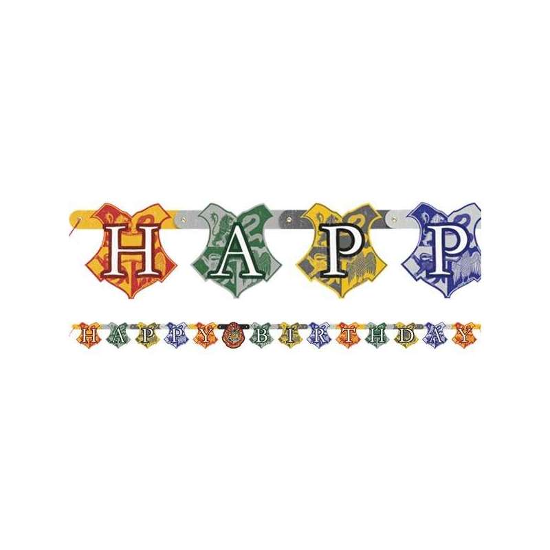 FESTONE HARRY POTTER A LETTERA IN CARTONCINO 1,82 MT