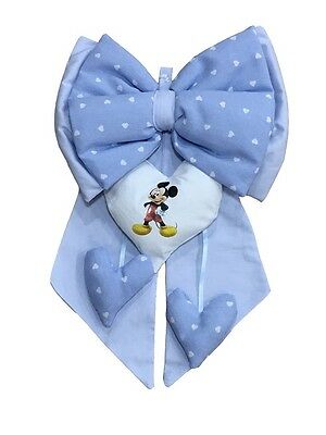 FIOCCO NASCITA azzurro con topolino 