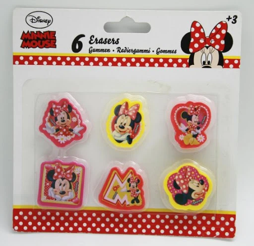 GADGET Gomme minnie 6 pz