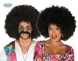 CARNEVALE parrucca afro nera