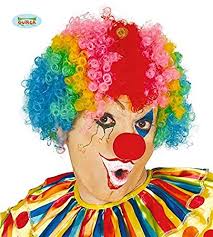 CARNEVALE parrucca clown multicolor