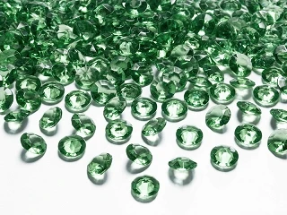 PIETRE A FORMA DI DIAMANTE VERDI  12 MM   1 PZ