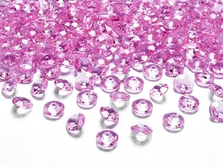 PIETRE A FORMA DI DIAMANTE ROSA  12 MM   1 PZ