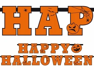 HALLOWEEN festone halloween a lettere