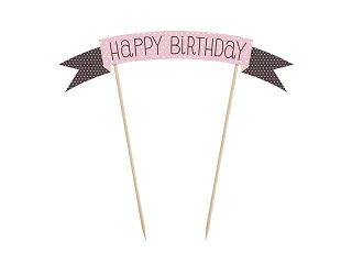 CAKE TOPPER IN CARTONE BABY GIRL  1 PZ 