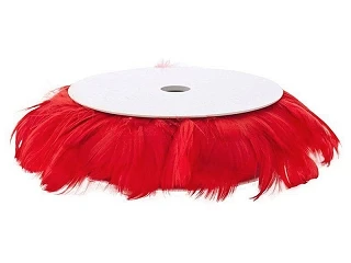 GHIRLANDE DI PIUME ROSSE 10 MT 1 PZ