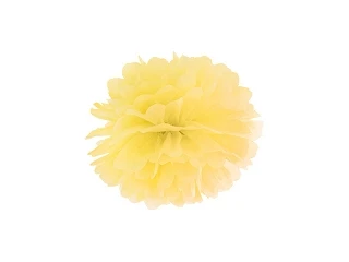 POM POM DI CARTA GIALLO 35 CM