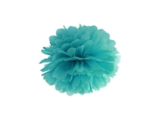 POM POM DI CARTA VERDE ACQUA MARINA 35 CM