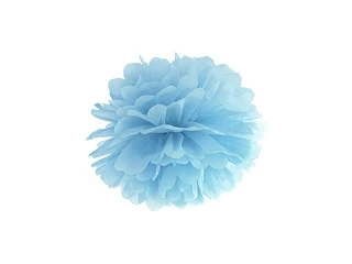 POM POM DI CARTA AZZURRO 35 CM