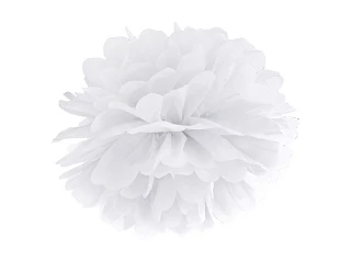 POM POM DI CARTA BIANCO 35 CM