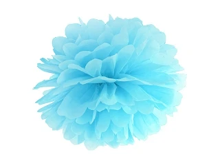POM POM DI CARTA CELESTE 35 CM