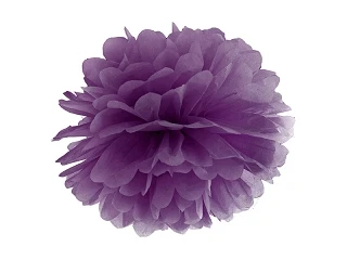 POM POM DI CARTA VIOLA 35 CM
