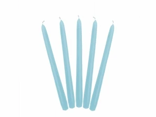 CANDELA CANDELABRO BLU 24 CM 10 PZ