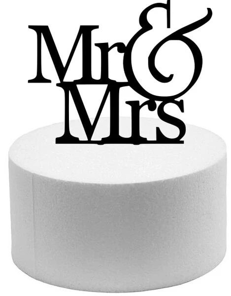 CAKE TOPPER IN POLISTIROLO MISTER & MISS H 20 CM