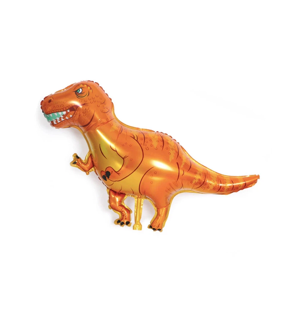 PALLONCINO SAGOMA DINOSAURO T-REX GONFIABILE AD ARIA (23 - 25 CM CIRCA)
