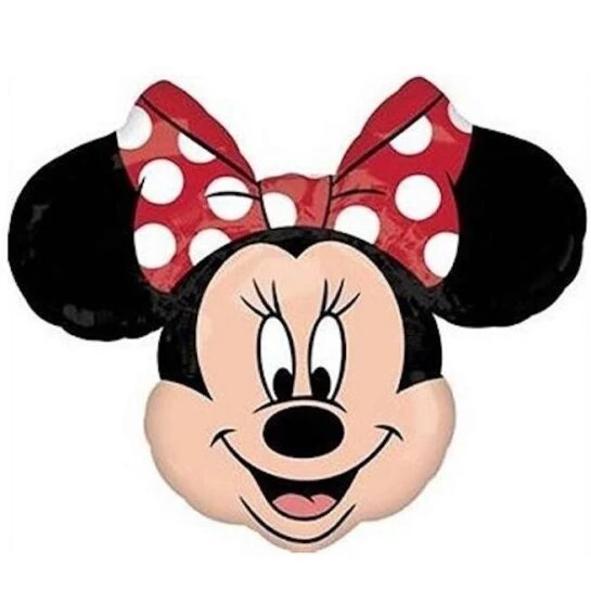 PALLONCINO TESTA MINNIE CON FIOCCO ROSSO GONFIABILE AD ELIO 