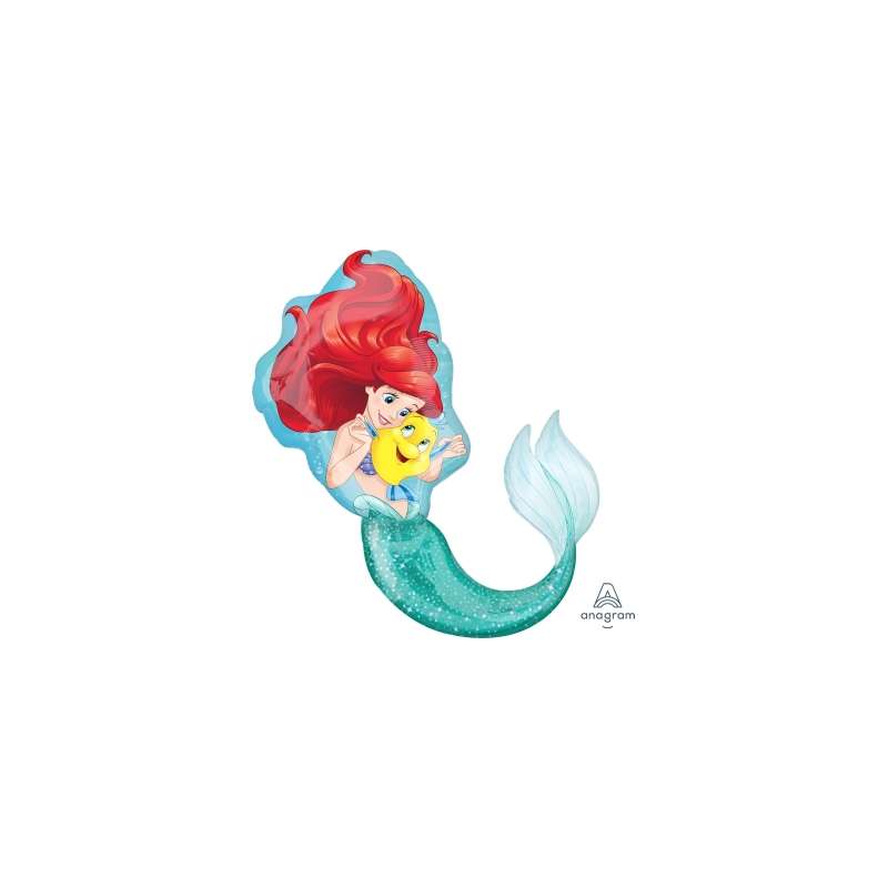 PALLONCINO SUPER SHAPE ARIEL LA SIRENETTA GONFIABILE AD ELIO