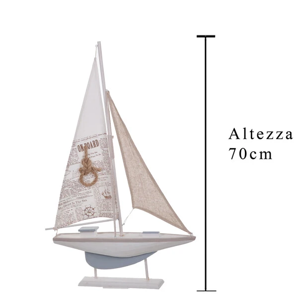OGGETTISTICA MARE barca a vela   h 70cm