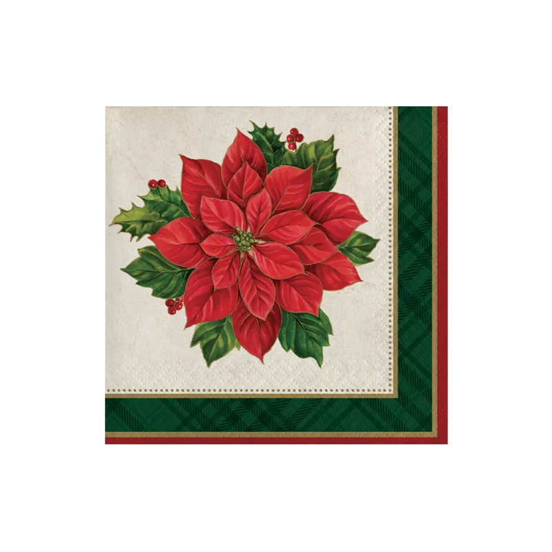 "NATALE" Tovaglio Natalizio cm 25x25 16 pz  