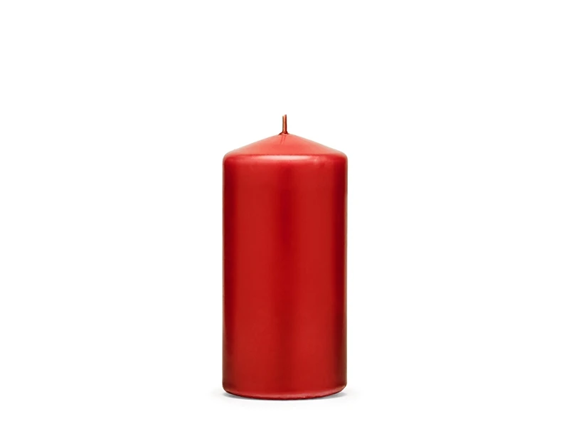 CANDELA CERO ROSSO ALTEZZA 15 CM DIAMETRO 6 CM 1 PZ