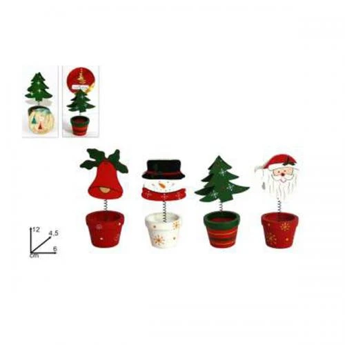 "NATALE"PORTA APPUNTI LEGNO SOGG. NATALIZI 4 ASS