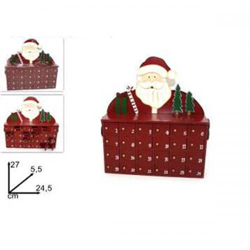 "NATALE" MOBILETTO LEGNO NATALIZIO Con 24CASSET