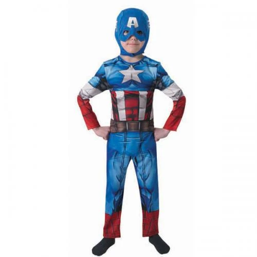 COSTUME CARNEVALE CAPITAN AMERICA