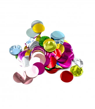 CORIANDOLI/CONFETTI METAL MULTICOLOR 50 GR (1 PZ) PER PALLONCINI 