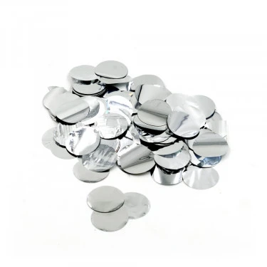 CORIANDOLI/CONFETTI METAL ARGENTO 50 GR (1 PZ) PER PALLONCINI 