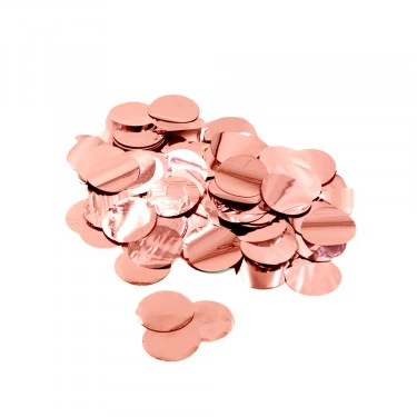 CORIANDOLI/CONFETTI METAL ROSA GOLD 50 GR (1 PZ) PER PALLONCINI 