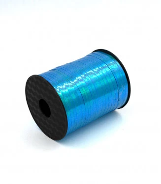 NASTRO AZZURRO METALLIZZATO 5 MM X 250 METRI 1 PZ PER PALLONCINI