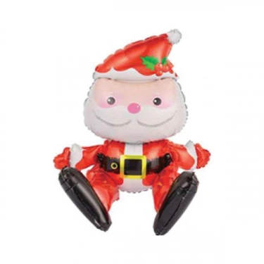 "NATALE" Mylar Sagoma Babbo Natale seduto 3D