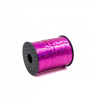NASTRO FUCSIA METALLIZZATO 5 MM X 250 METRI 1 PZ PER PALLONCINI