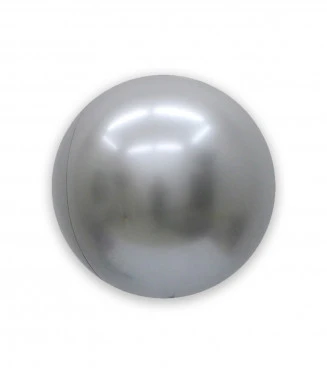 PALLONCINO PVC ELASTICO ARGENTO CROMATO ( 61 CM) 1 PZ