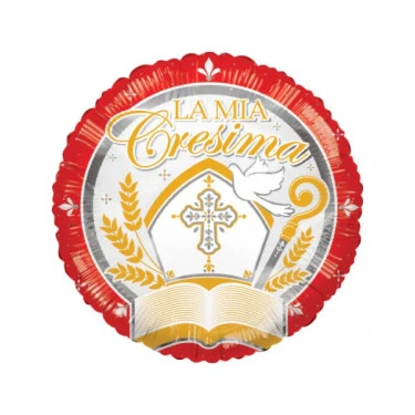 PALLONCINO LA MIA CRESIMA GENERICO GONFIABILE AD ELIO (45 CM CIRCA) 1 PZ